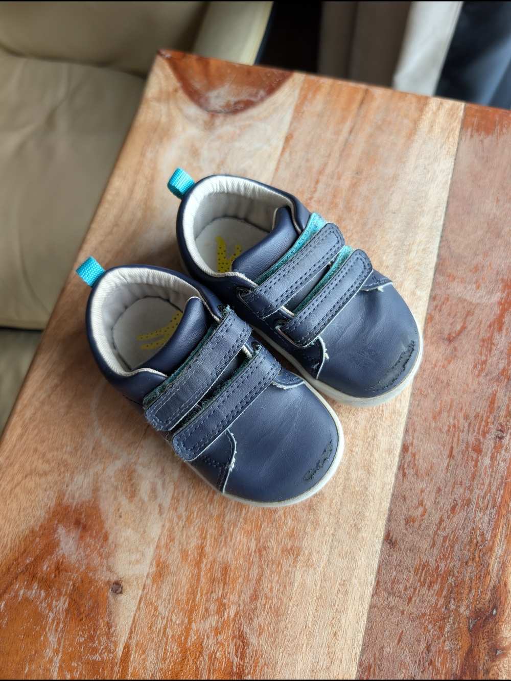 Toddler Navy Blue Velcro Sneakers